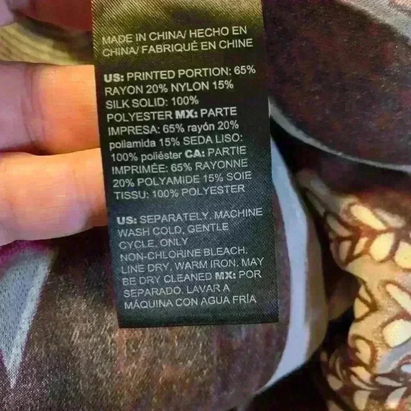 CHICO’S Travelers Kimono Jacket Robe NWT Burnout Jungle Floor Motif Art to Wear - Picture 6 of 6